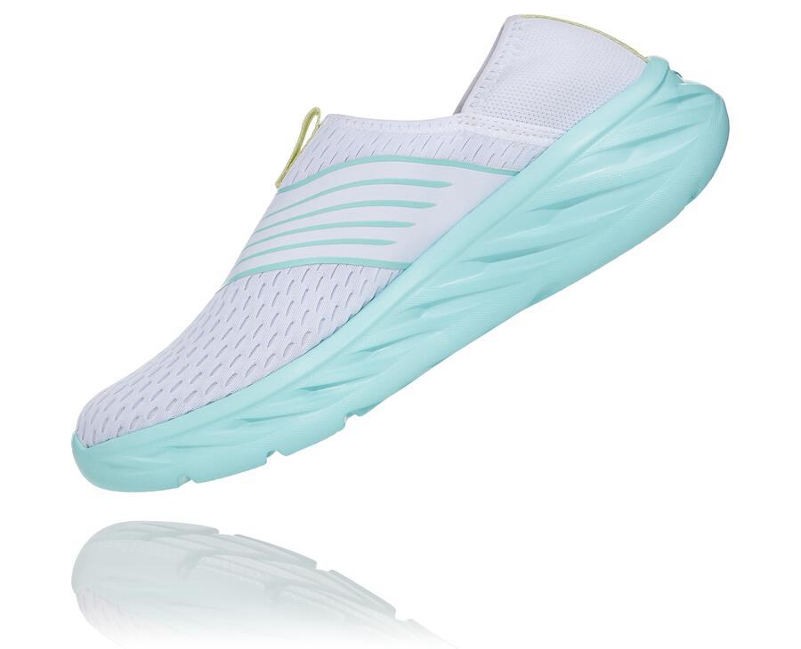 Hoka One One Sandale Damske Biele/Modre - ORA Recovery - 79364-IEOW